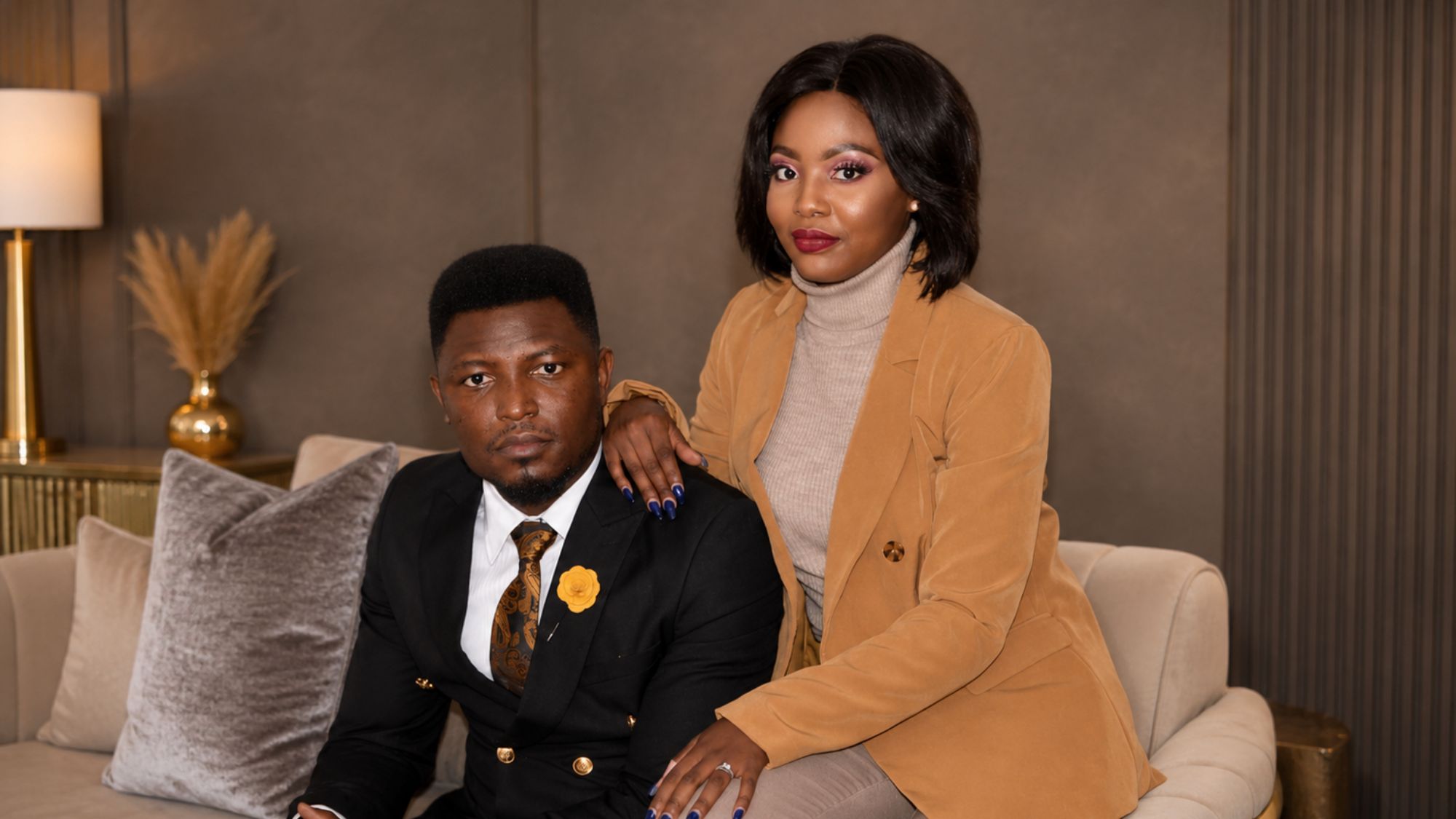 Jasper Samuel and his wife representing marriage restoration